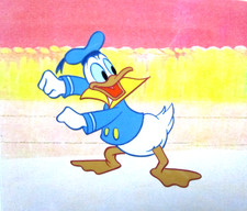 DONALD DUCK WALT DISNEY 1980s ORIGINAL PRODUCTION drawing CEL sailor hat picture