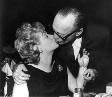 Comedy actress a star TV Lucille Ball gets a kiss from comedian Ja- Old Photo picture