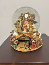 Vintage Kirkland Signature Deluxe Musical Rotating Nativity Snow Globe picture