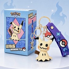 Official Boxed Pokemon Mimikyu Keychain Key Chain Bag Charm Figure New Gift US picture