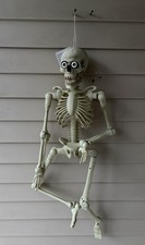 Vtg Gemmy Wisecrack Jack Skeleton Animated Moving Eyes Loud Voice Rumbling Sound picture