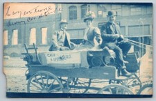 RPPC  Pleasanton  California  Horse and Buggy  Postcard picture