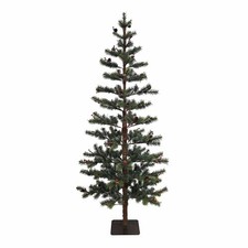Kurt S. Adler 5 Foot Pine Tree Pinecones Berries Mixed Materials Everyday, Green picture