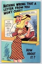 VTG Postcard Nothing Wrong That a Letter From You Won't Cure picture