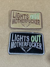 2x RARE Lights Mother F*cker Patch Morale TNV Night Vision TNVC Devgru picture