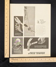 Vintage 1963 True Temper Tools and Equipment B&W Print Ad Full Page picture