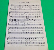Vintage 1931 School Song Sheet PRINCETON University (Faculty Song) picture