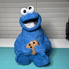 Vintage 1997 Applause Plastic Cookie Monster Cookie Jar Jim Henson Sesame Street picture