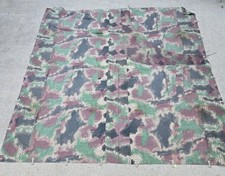 RARE Early 1950s Czech Sumpfmuster Camo Zeltbahn Shelter Half picture