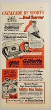 1952 Print Ad Gillette Razor Blades Ned Garver Baseball St Louis Browns picture
