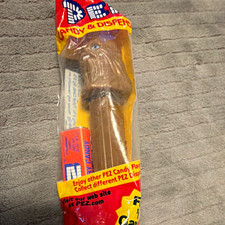 PEZ Brown Chewbacca Candy Dispenser Sealed Star Wars Vintage 1990's Toys New Sci picture