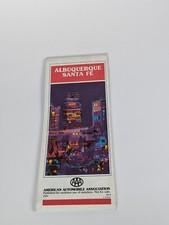 1989 Albuquerque Santa Fe Vintage Map picture