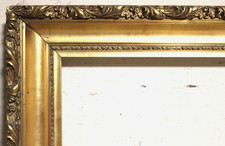 ANTIQUE FIT 14 X 18 VICTORIAN PICTURE FRAME WOOD ORNATE BAROQUE GOLD ART NOUVEAU picture