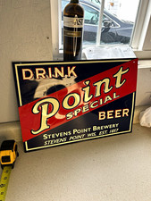 Point Special Beer Stevens Point Brewery Metal Sign Stevens Point Wisconsin  picture