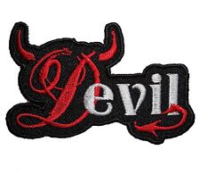 Sexy Devil With Horns, Tail Saying Lady Rider Biker Patch  picture