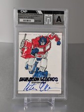 Peter Cullen Signed Animation Legends 1/1 Sketch Card Transformers Optimus Prime picture