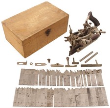 Stanley No. 55 Plane Complete in Orig. Wooden Box-Full Set of Irons- mjdtooparts picture