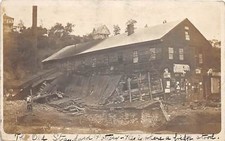 E63/ Salineville Ohio RPPC Postcard c1910 Standard Pottery Disaster Bridge picture