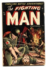 FIGHTING MAN #2 1952-FARRELL COMICS-BATTLE ADVENTURES G/VG picture