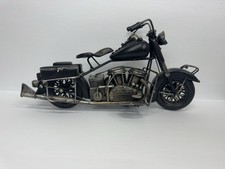 1950's Replica Motorcycle Black Metal Man Cave Folk Art 16