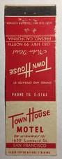 Vintage Matchbook Cover Town House Motel Lombard St. - San Francisco, California picture