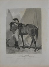 Revolutionary War General Anthony Wayne Antique Original 1850's Engraving picture