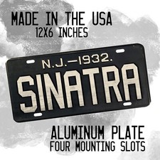 1932 New Jersey DESIGN Franks Sinatra & The Ratpack License Plate Reproduction picture