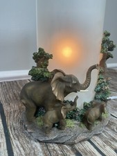 RARE Vintage MONTEFIORI Collection Elaphant with Babies Night Lamp 11