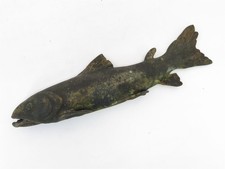 Early 20th Century Cold Painted Bronze Trout 7