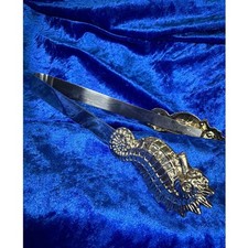 Vintage Silver Tone Seahorse Ice Tongs Nautical Barware Coastal Serving Tool 8