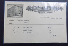 Rare Billhead Womeldorff & Thomas Hardware Store 1923 Gallipolis Ohio Vintage picture