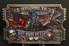 NYPD TIcKet Welcome To The Greatest ShT Show On Earth Challenge Coin picture