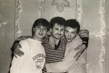 Handsome Young Men Hugs Affectionate Guys Hugging Soviet Vintage Photo USSR picture