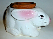 Vintage 1970 Ceramic Bunny Rabbit 8