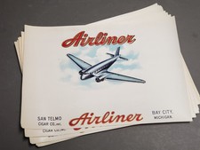 Vtg Lot of 10 Early 1900s Cigar Box Labels - Airliner, San Telmo - 10