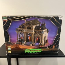 Lemax Spooky Town Rest In Pieces Mausoleum 55233 Animated Musical Works AS IS picture