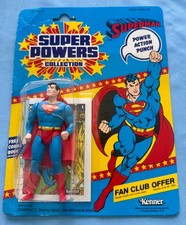 VINTAGE KENNER SUPER POWERS SUPERMAN 1985 SEALED ACTION FIGURE UNPUNCHED CARD picture