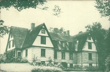 Crawford Notch NH The Inn Unique White Mountains Linen c1950s Vintage Postcard picture