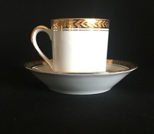 6 French “Porcelaine d’Art” Demi-Tasse Cups and Saucers  - picture