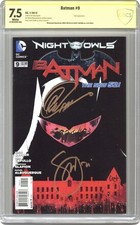 Batman #9A Capullo CBCS 7.5 Witnessed Sig Capullo/ Snyder 2012 23-0B3A8B6-099 picture