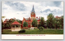 Fort Wayne IN Indiana State Home For Feeble Minded Postcard F41 picture