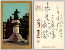 Garfield's Statue Cincinnati Ohio Postcard picture