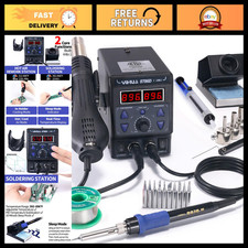 YIHUA 8786D I 2 in 1 Hot Air Rework and Soldering Iron Station with 10 Solder Ir picture