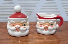 Vintage 1960 Holt Howard Winking Santa Cream Sugar picture