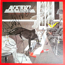 Alcatrazz Hand Signed presentation A4 on glossy print Autograph by band picture