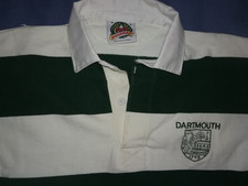 SALE PRICE Classic Dartmouth College Medium Cotton Rugby Shirt by Barbarian VGC picture