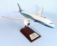 BOEING 787 DREAMLINER Resin Desk Model w/ Wood Display Base by Hogan Wings picture