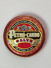 Vintage J.R. Watkins Petro-Carbo Salve 4-3/8 oz 124g Factory Sealed Tin Exp 2005 picture