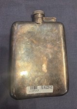 Antique 1950s Brooks Brothers Silver Plated Flask  picture