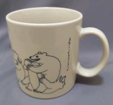 Vintage 1979 Taylor & Ng Coffee Mug Naughty Bears Orgy Party Made in Japan picture